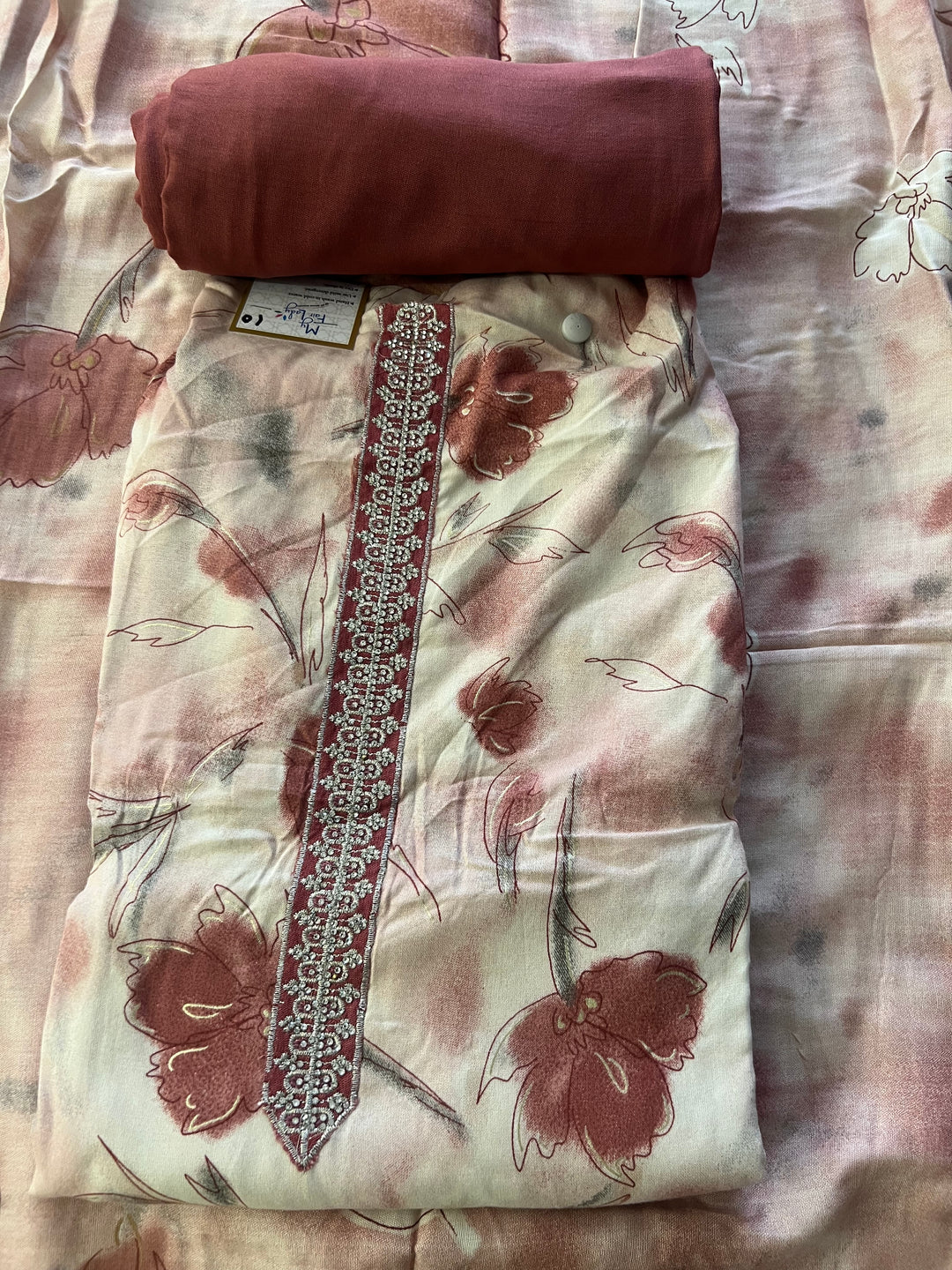 DESIGNER UNSTITCHED DRESS MATERIAL-MZE10