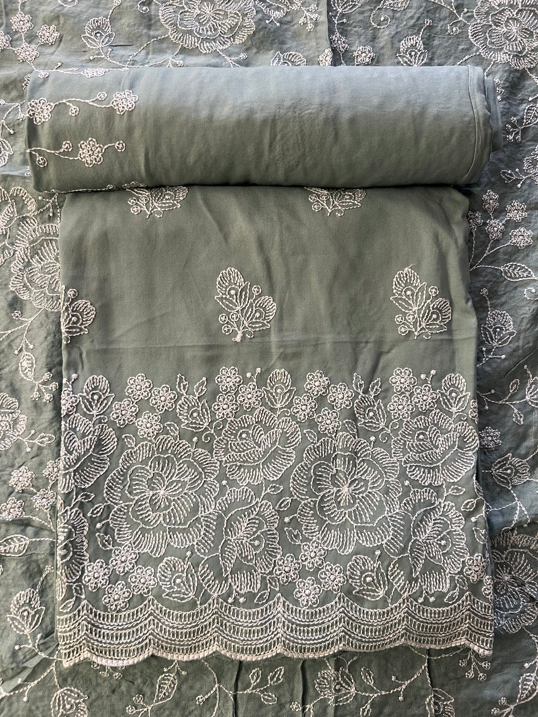 DESIGNER UNSTITCHED DRESS MATERIAL-MZE09