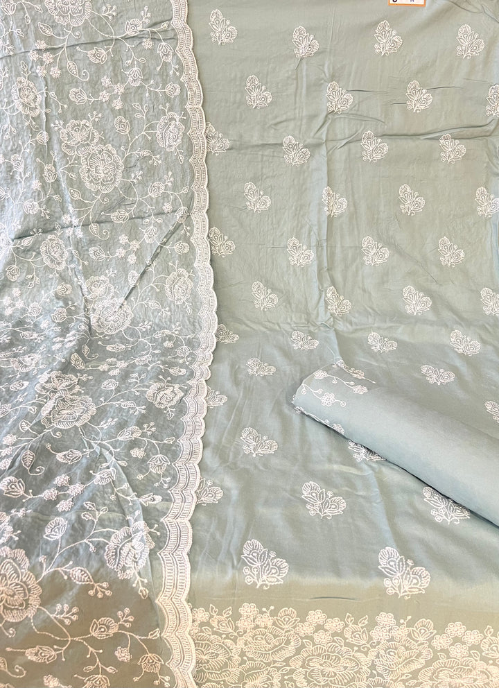 DESIGNER UNSTITCHED DRESS MATERIAL-MZE09