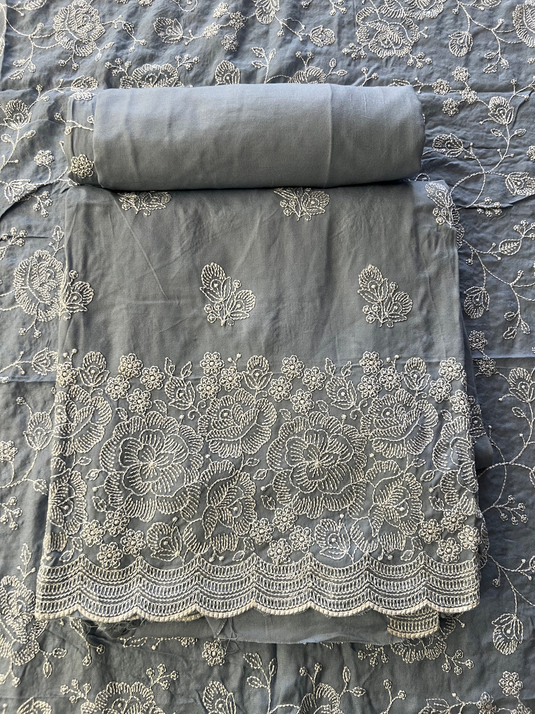 DESIGNER UNSTITCHED DRESS MATERIAL-MZE09