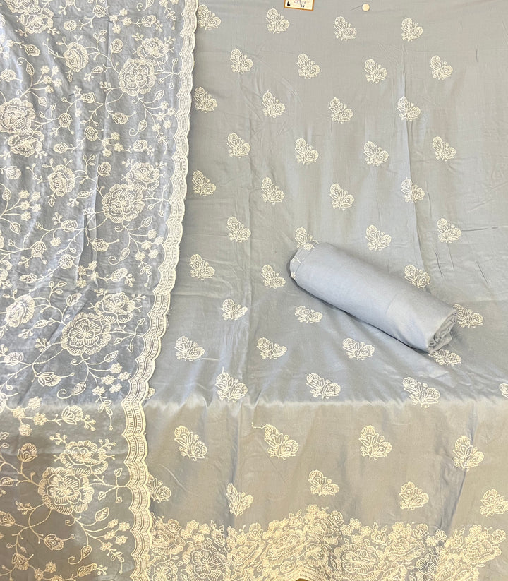 DESIGNER UNSTITCHED DRESS MATERIAL-MZE09