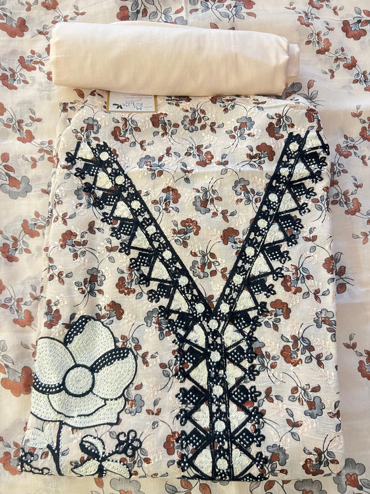 DESIGNER UNSTITCHED DRESS MATERIAL-MZE16