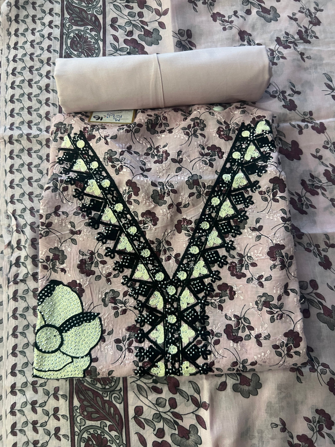 DESIGNER UNSTITCHED DRESS MATERIAL-MZE16