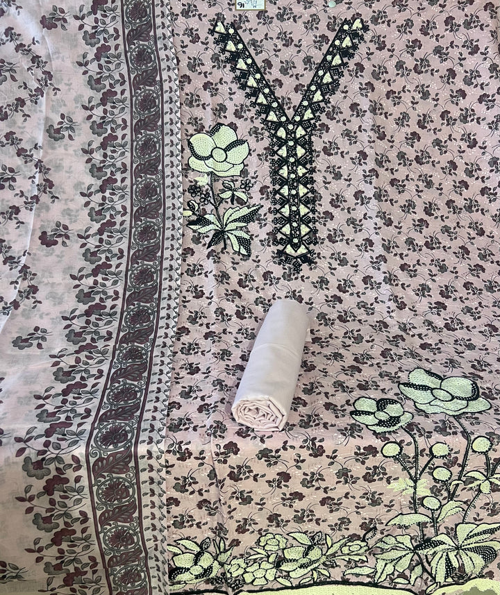 DESIGNER UNSTITCHED DRESS MATERIAL-MZE16