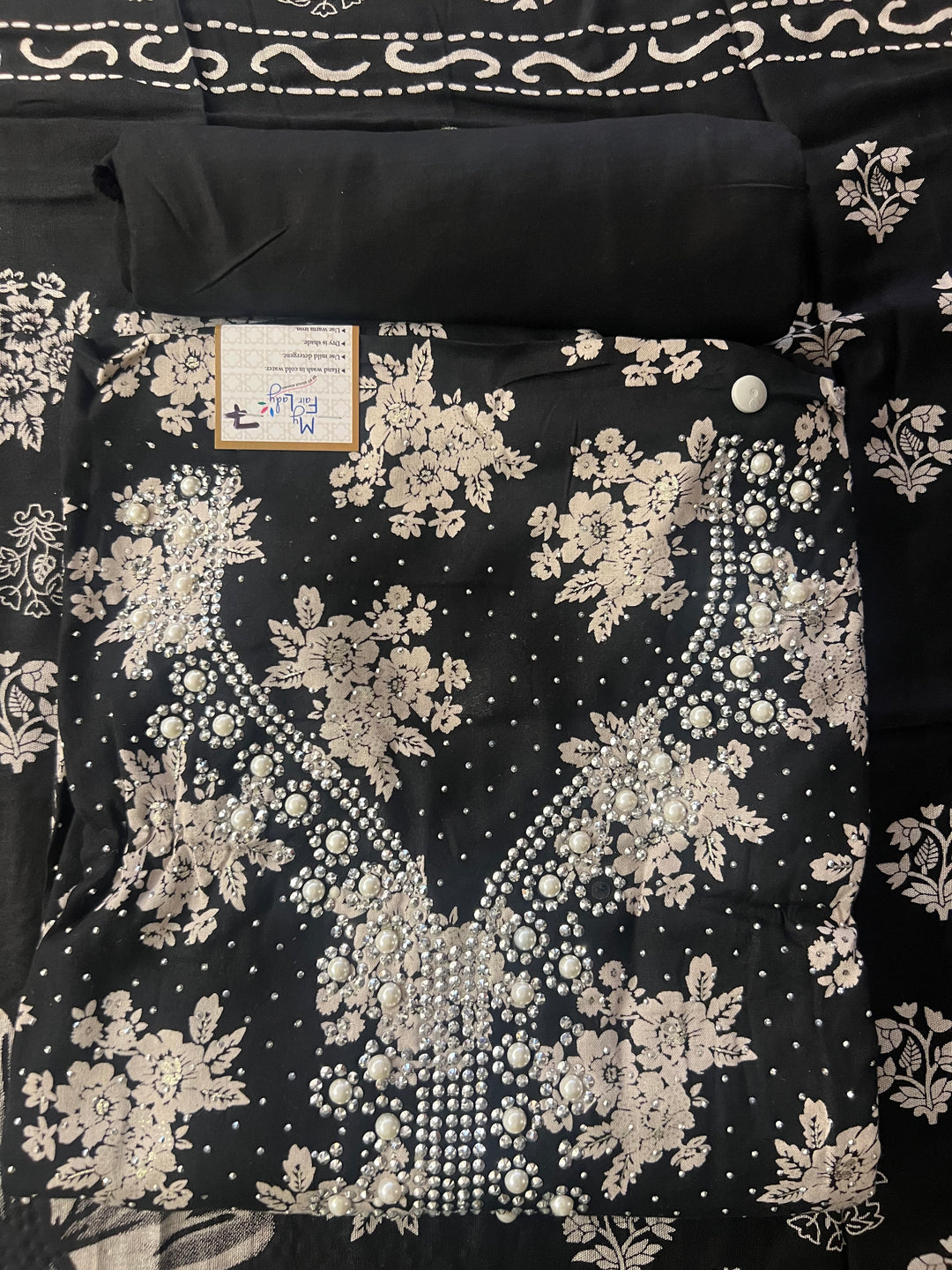 DESIGNER UNSTITCHED DRESS MATERIAL-MZE07