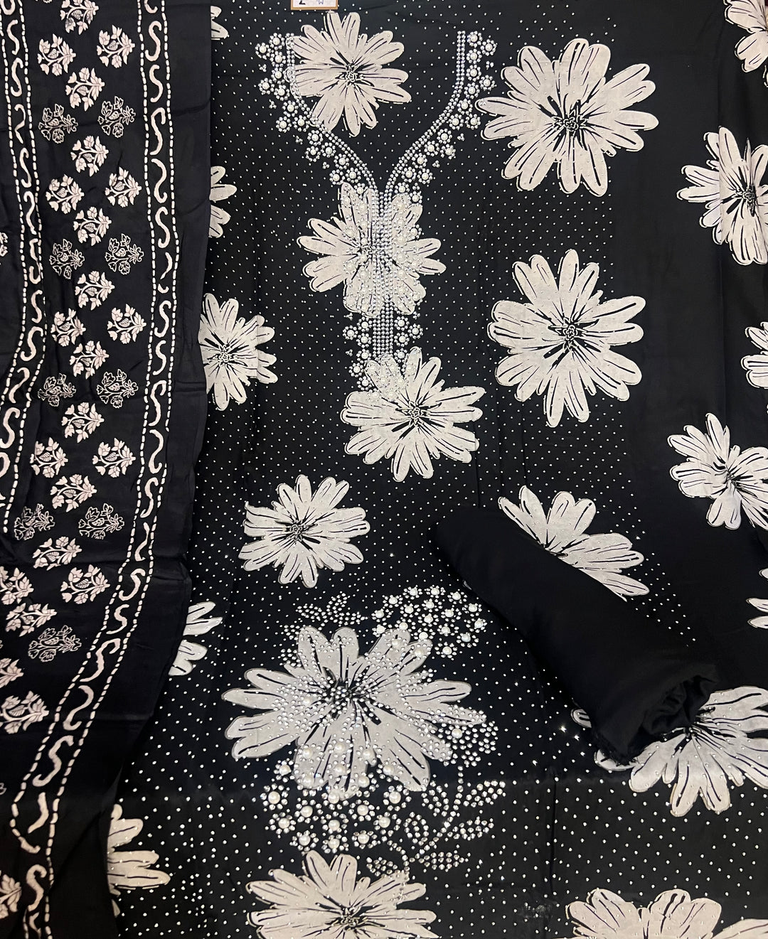 DESIGNER UNSTITCHED DRESS MATERIAL-MZE07