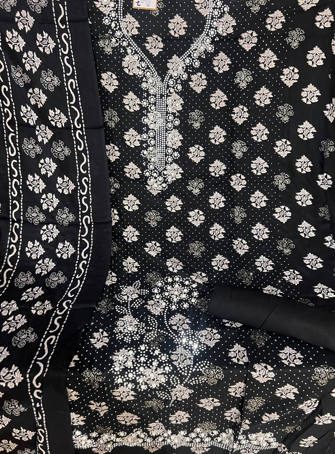 DESIGNER UNSTITCHED DRESS MATERIAL-MZE07