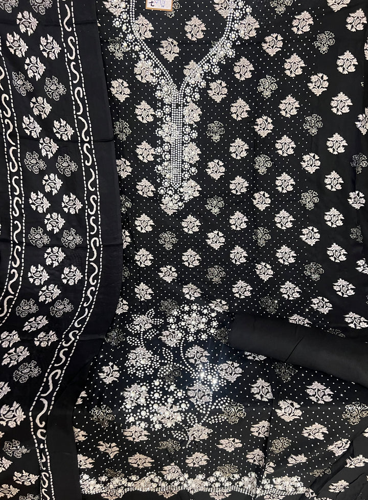 DESIGNER UNSTITCHED DRESS MATERIAL-MZE07