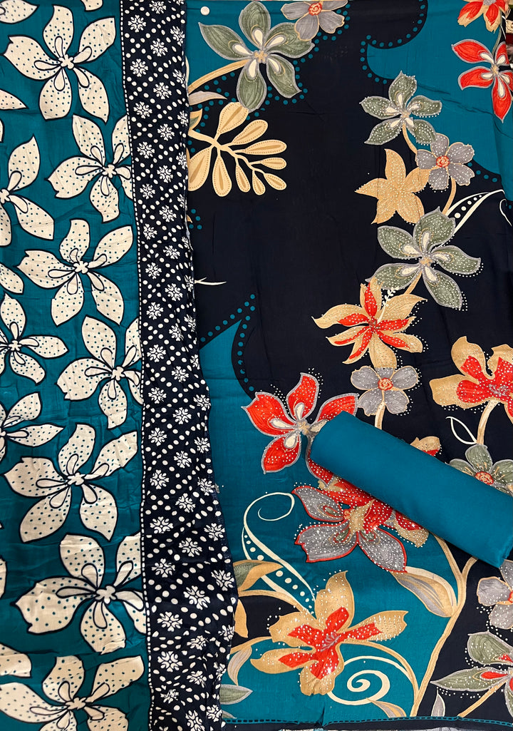 DESIGNER UNSTITCHED DRESS MATERIAL-MZE08