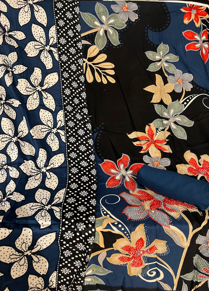 DESIGNER UNSTITCHED DRESS MATERIAL-MZE08