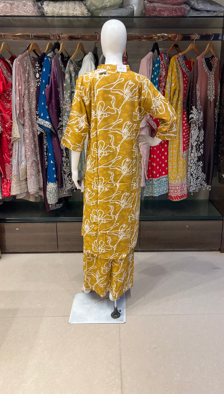 RAYON PRINTED COORD SET -IKAG02