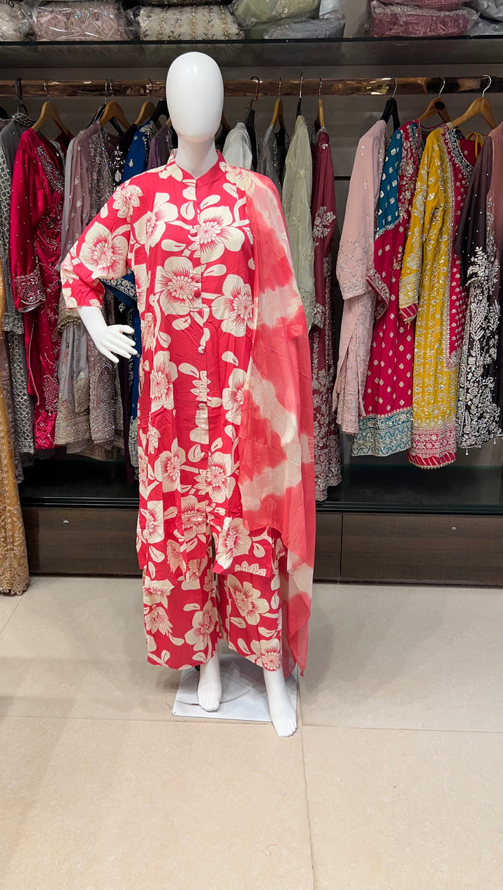 RAYON PRINTED COORD SET -IKMB02/3