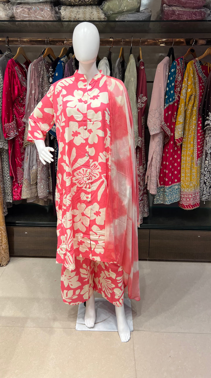 RAYON PRINTED COORD SET -IKMB02/1