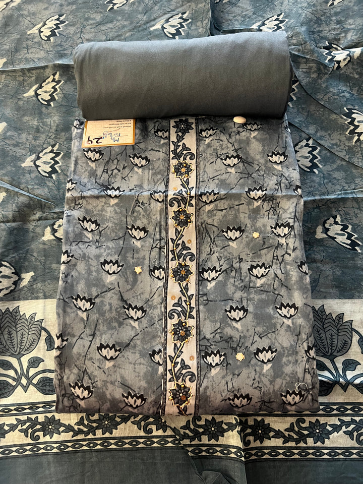 DESIGNER UNSTITCHED DRESS MATERIAL - BTMF29