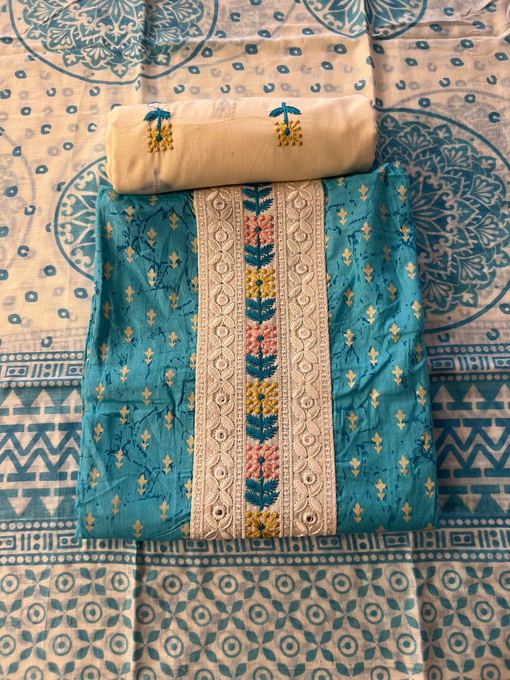 DESIGNER UNSTITCHED DRESS MATERIAL - BTMF34