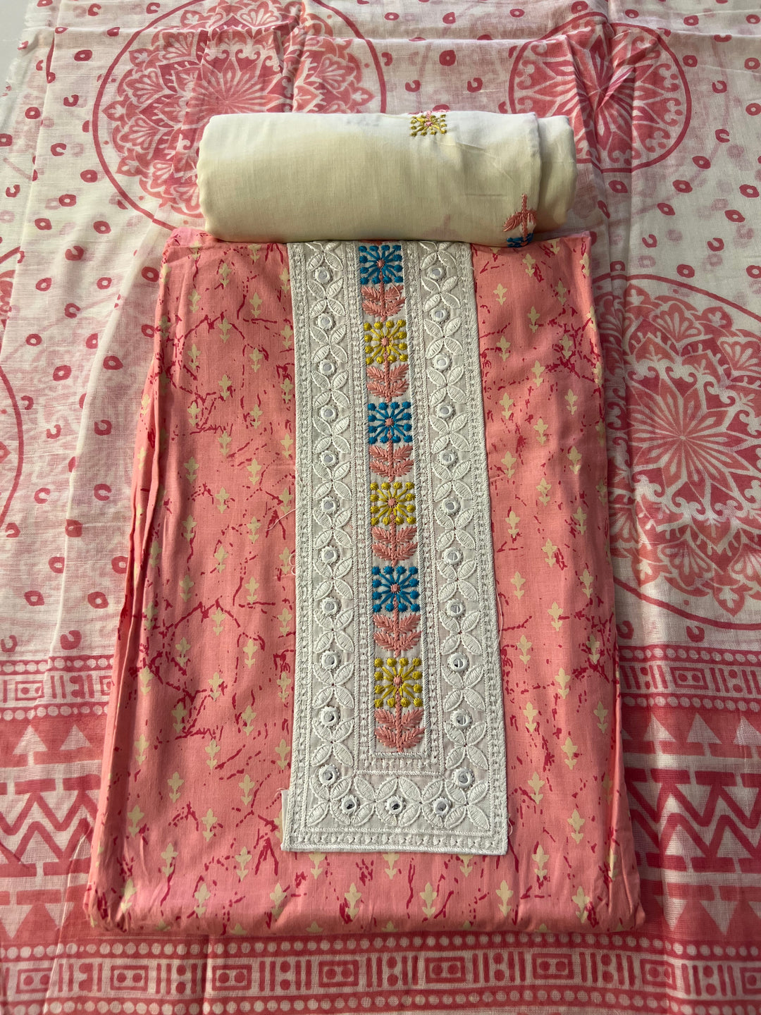 DESIGNER UNSTITCHED DRESS MATERIAL - BTMF34