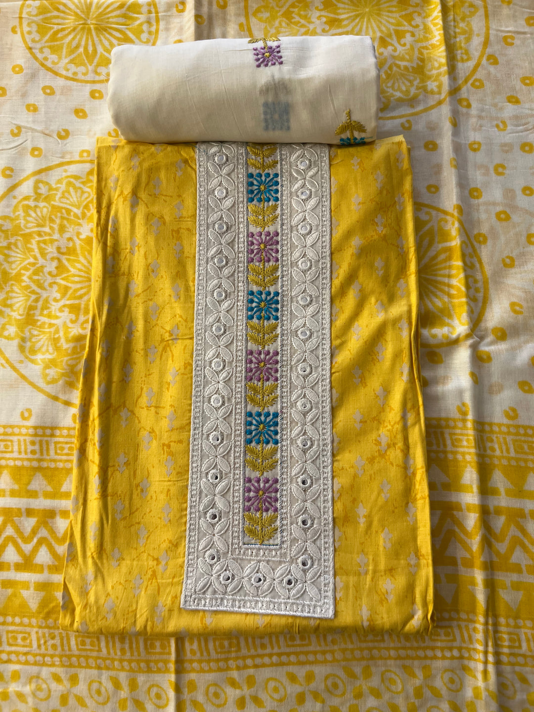 DESIGNER UNSTITCHED DRESS MATERIAL - BTMF34