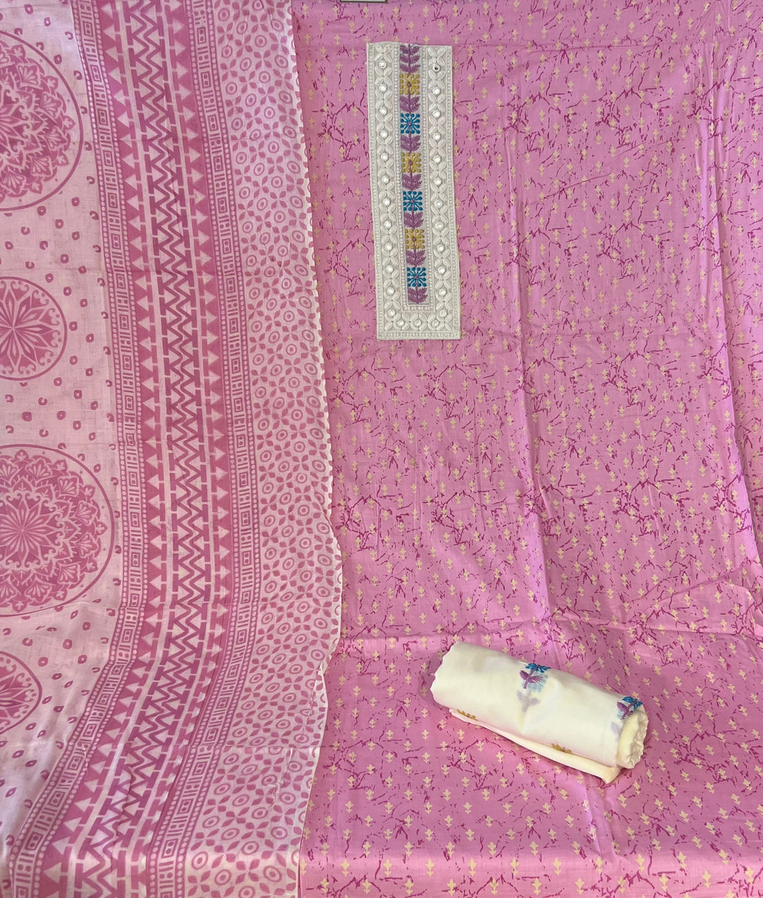 DESIGNER UNSTITCHED DRESS MATERIAL - BTMF34