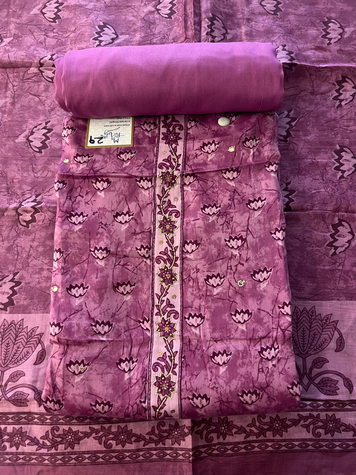 DESIGNER UNSTITCHED DRESS MATERIAL - BTMF29