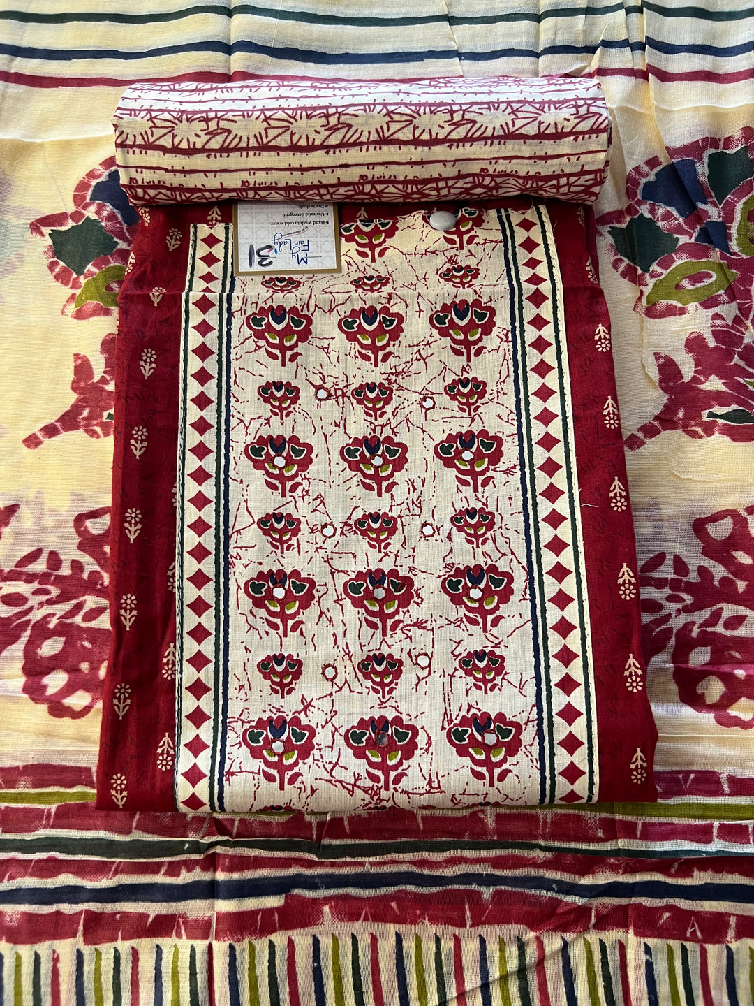 DESIGNER UNSTITCHED DRESS MATERIAL - BTMF31