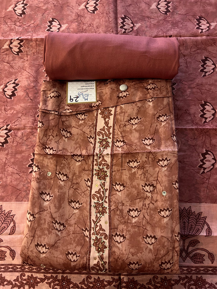 DESIGNER UNSTITCHED DRESS MATERIAL - BTMF29