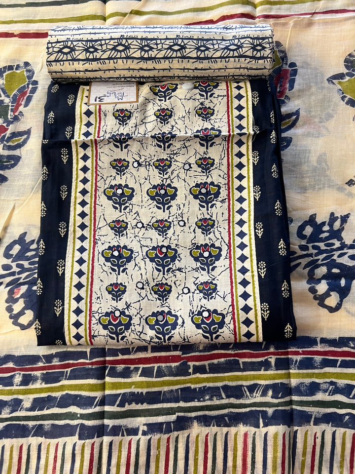 DESIGNER UNSTITCHED DRESS MATERIAL - BTMF31