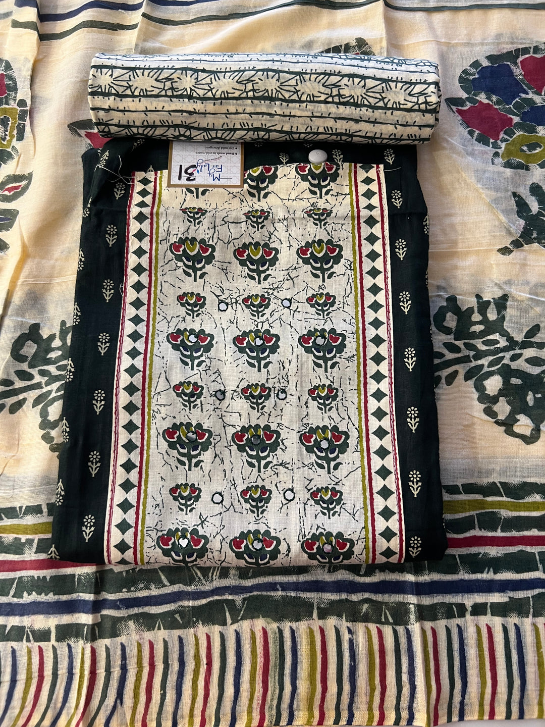 DESIGNER UNSTITCHED DRESS MATERIAL - BTMF31