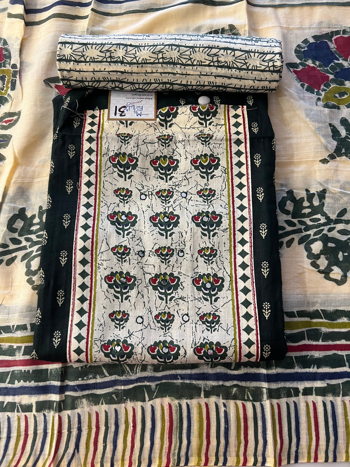 DESIGNER UNSTITCHED DRESS MATERIAL - BTMF31