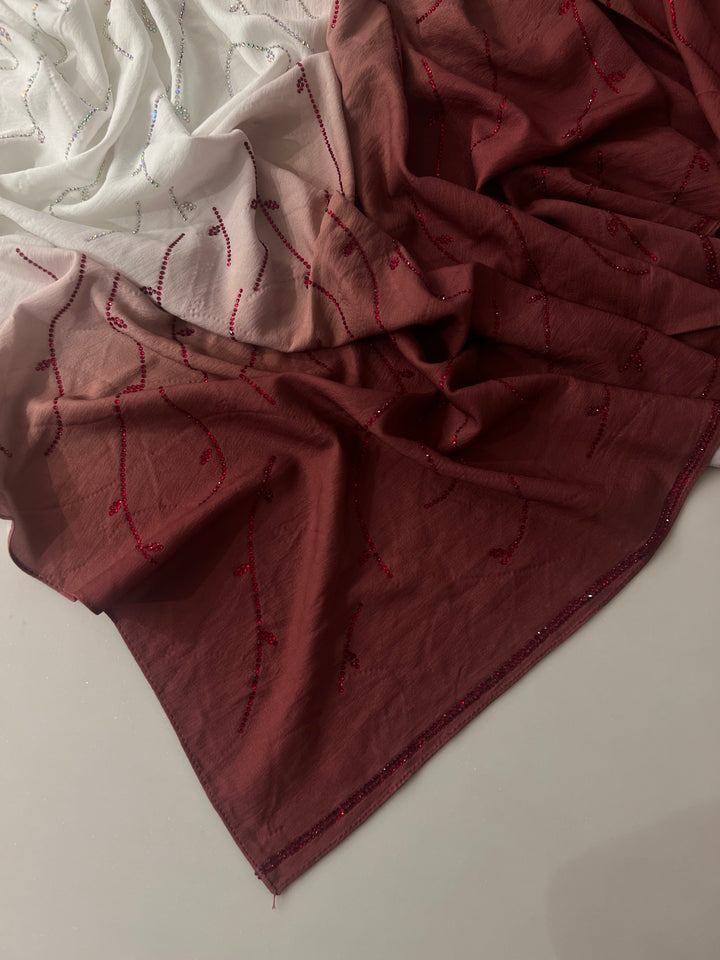 TMC FANCY STONE SCARFS (GEORGETTE FABRIC) - BJ001