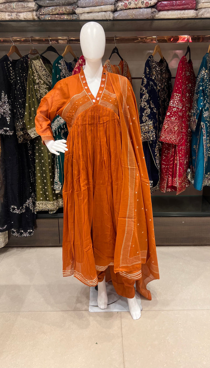 ANGRAKHA MIRROR WORK DESIGNER SUIT - BTA084/01