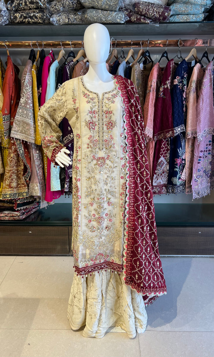 PAKISTANI KHUDABAKSH DESIGNER SUIT - TMS01