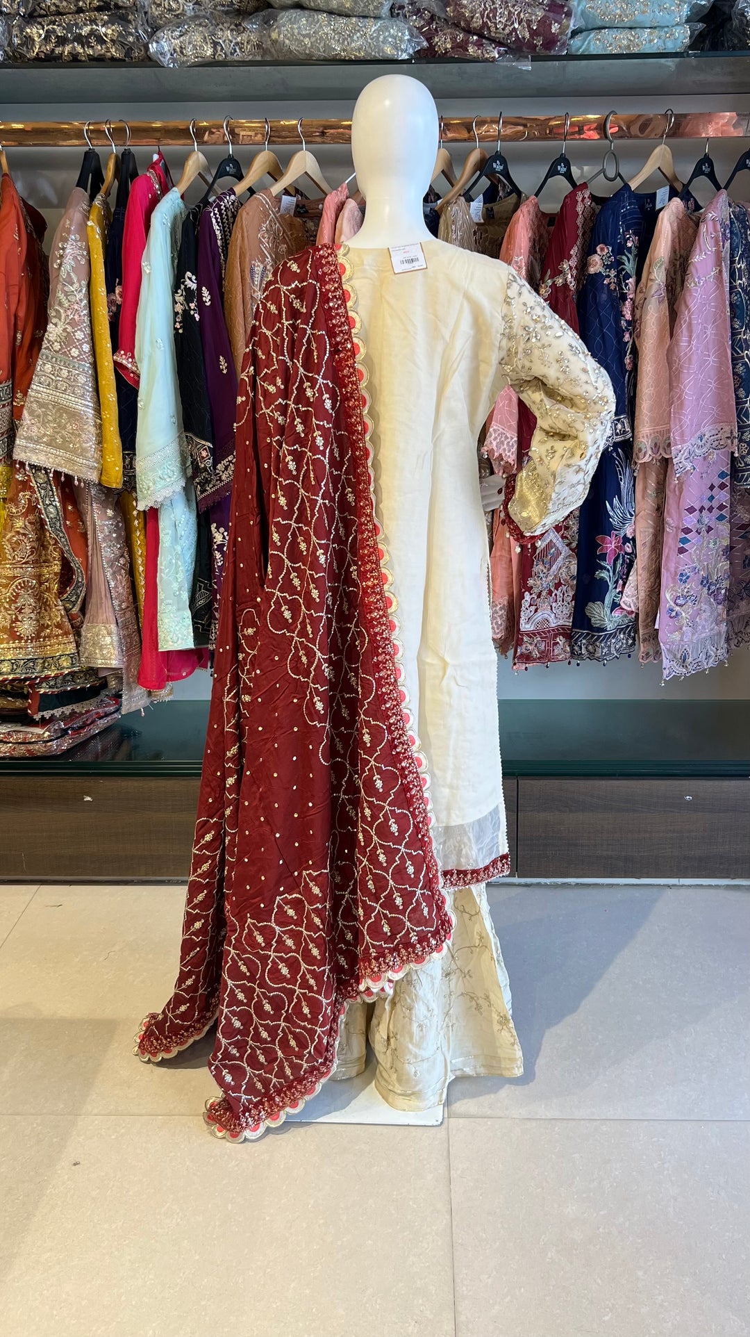 PAKISTANI KHUDABAKSH DESIGNER SUIT - TMS01