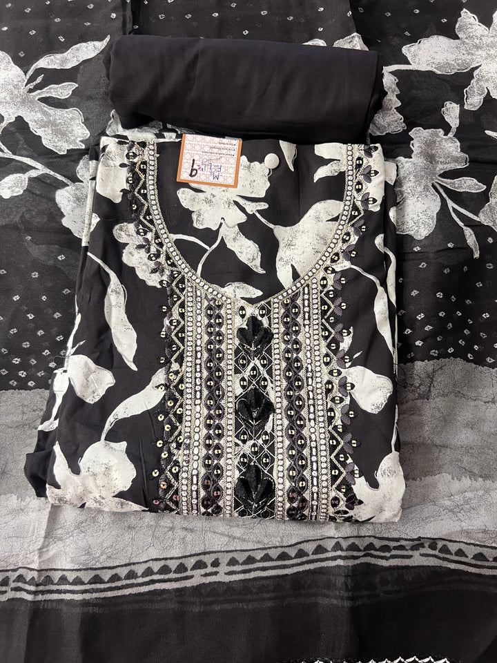 UNSTICHED DESIGNER SUIT - IKMC09/4