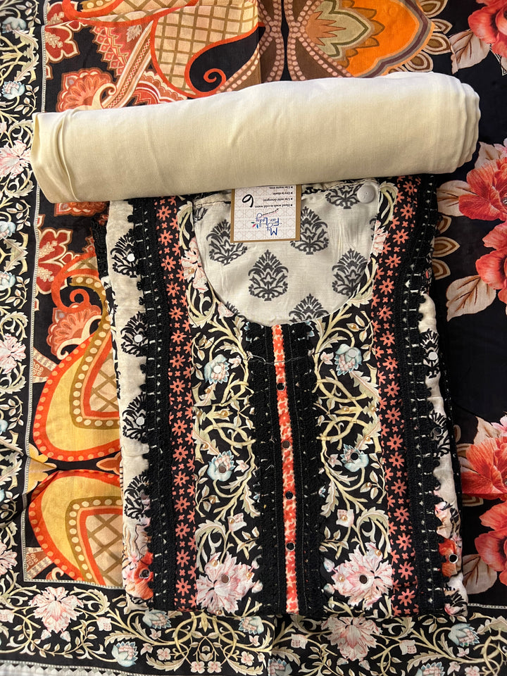 UNMSTITCHED  DESIGNER SUIT- IKBN06/5