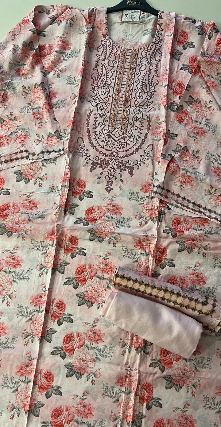 UNMSTITCHED  DESIGNER SUIT- IKBN06/22