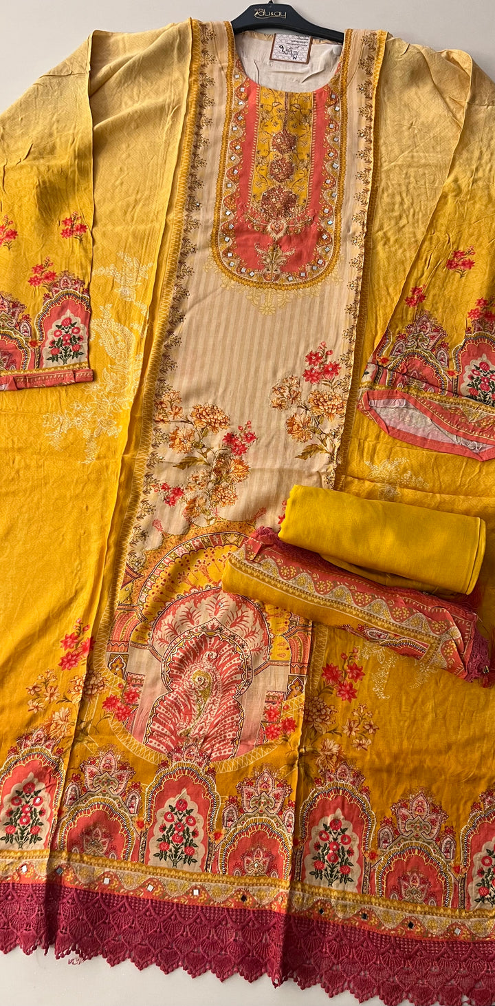 UNMSTITCHED  DESIGNER SUIT- IKBN06/27