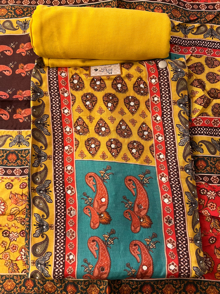 UNMSTITCHED  DESIGNER SUIT- IKBN06/2