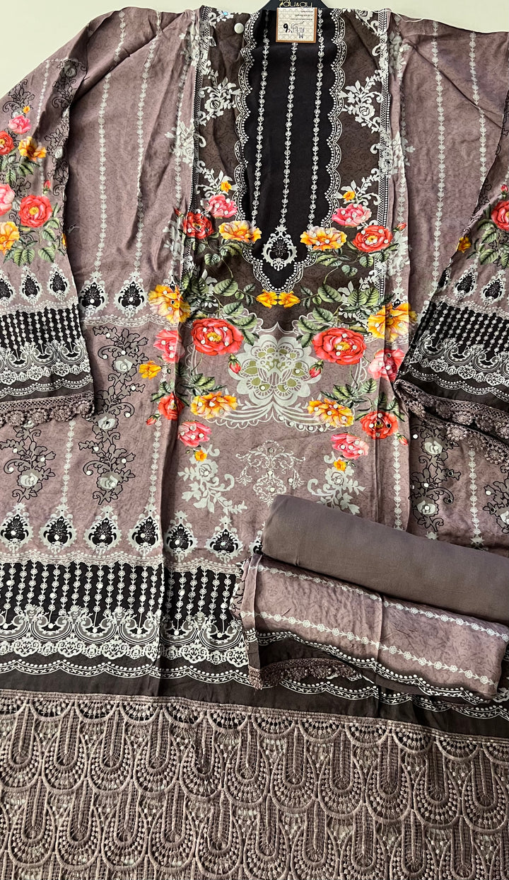 UNMSTITCHED  DESIGNER SUIT- IKBN06/19