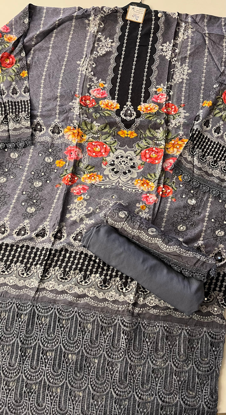 UNMSTITCHED  DESIGNER SUIT- IKBN06/18