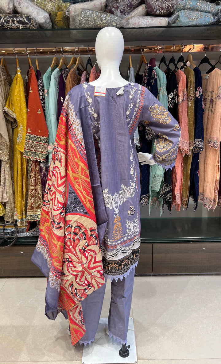 PAKISTANI LAWN COTTON SUITS FOR RAMZAN 3XL - MOD19