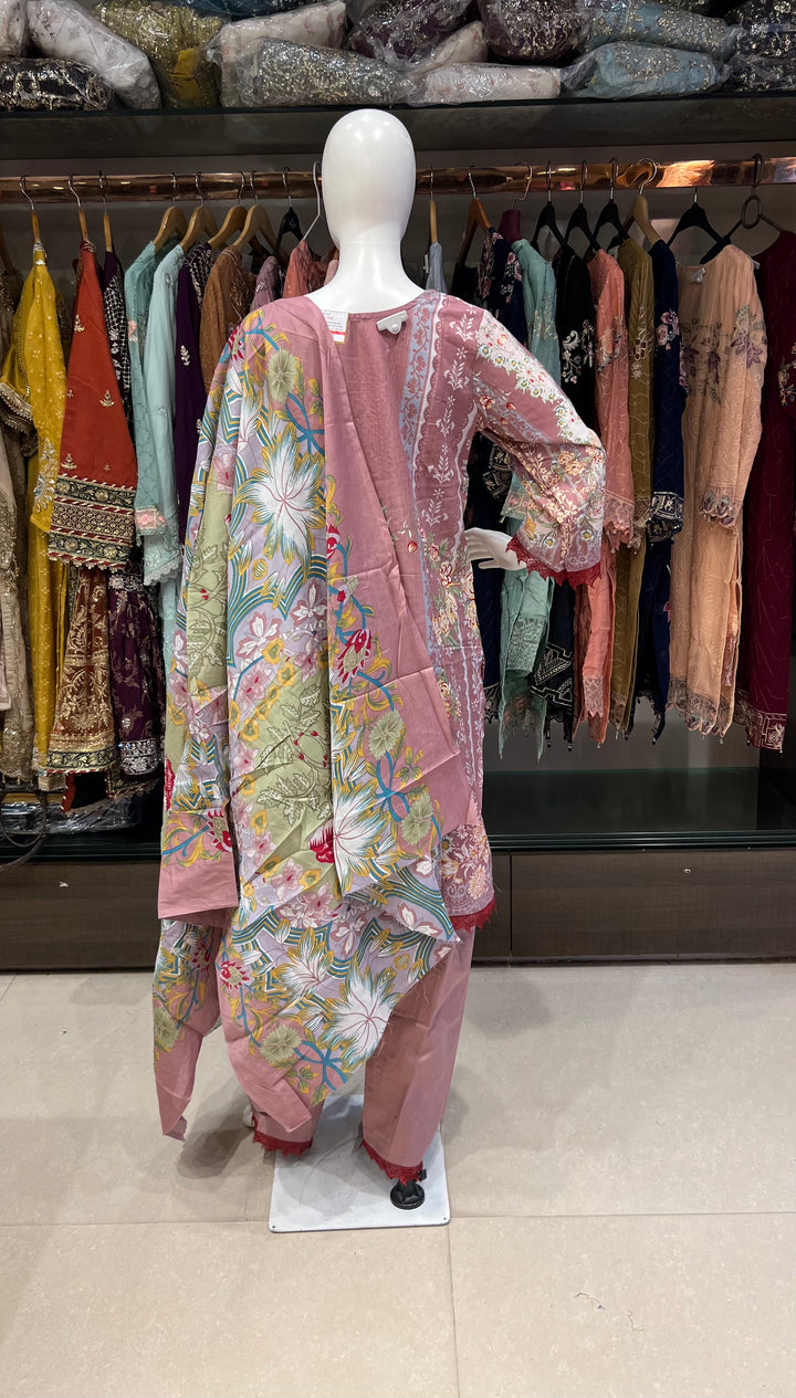 PAKISTANI LAWN COTTON SUITS FOR RAMZAN 3XL - MOD19