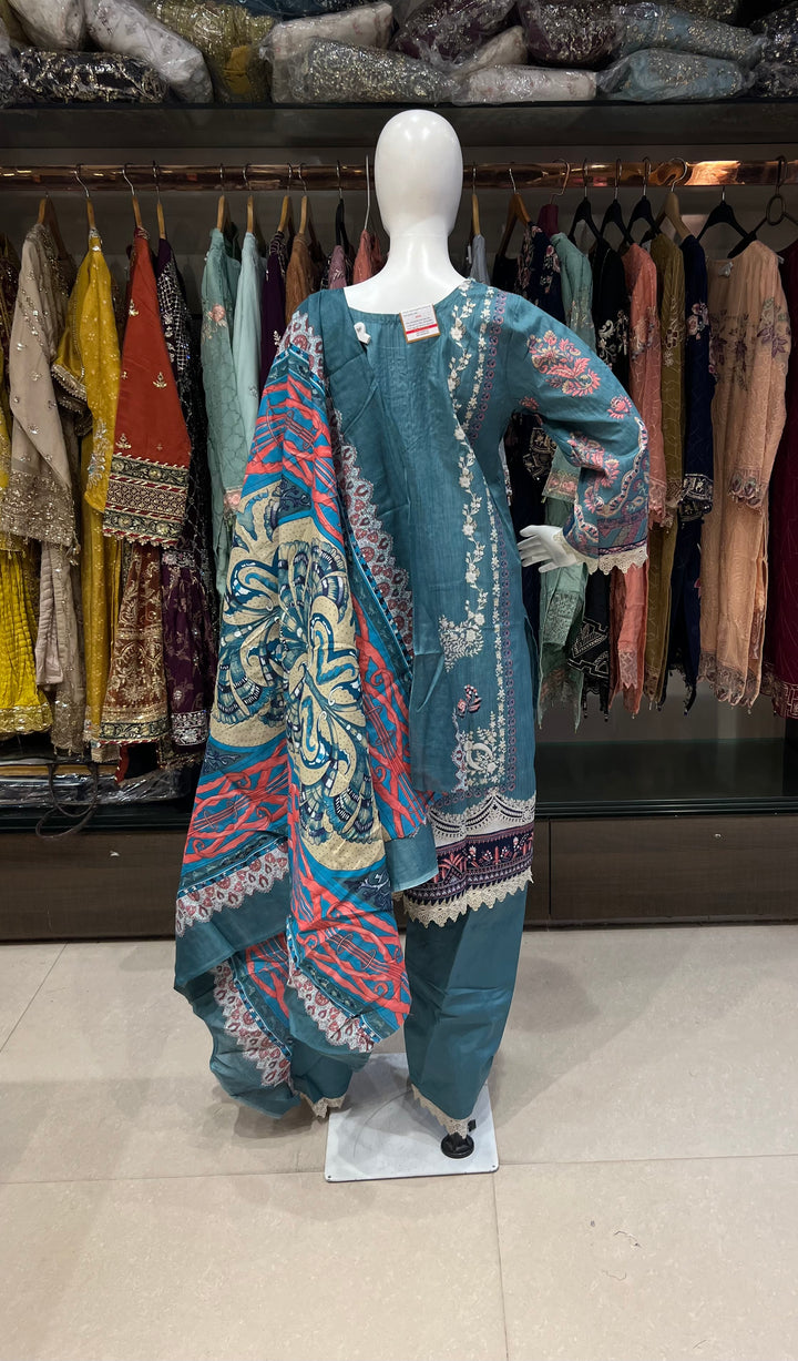 PAKISTANI LAWN COTTON SUITS FOR RAMZAN 3XL - MOD19