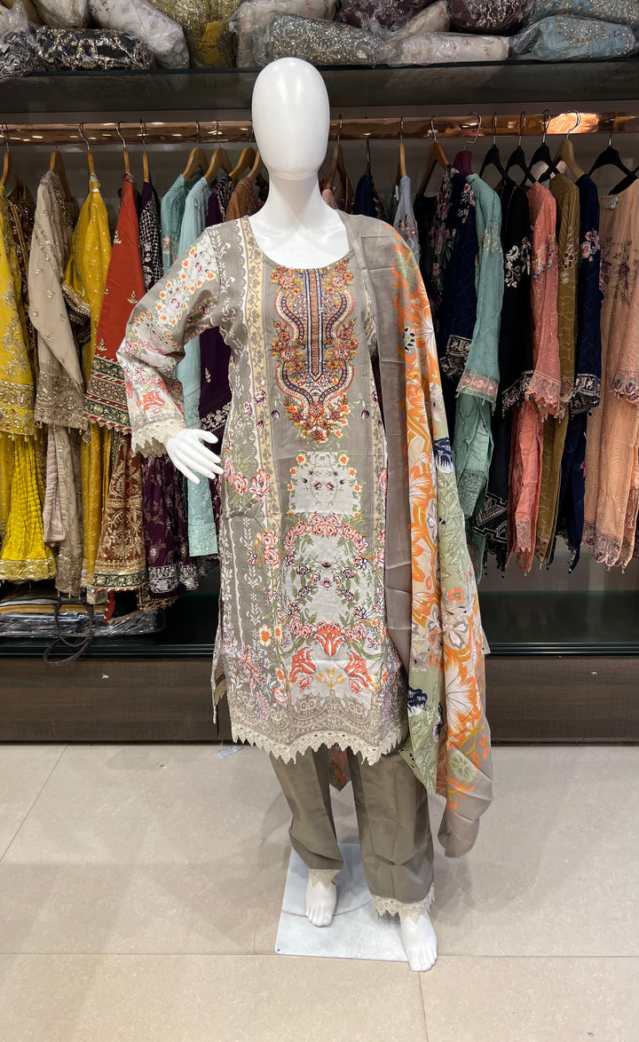 PAKISTANI LAWN COTTON SUITS FOR RAMZAN 3XL - MOD19