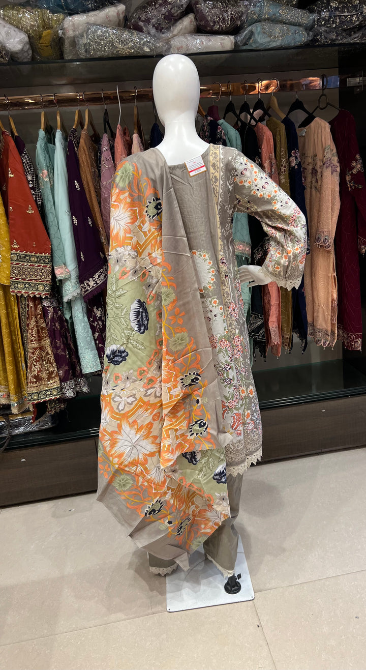 PAKISTANI LAWN COTTON SUITS FOR RAMZAN 3XL - MOD19