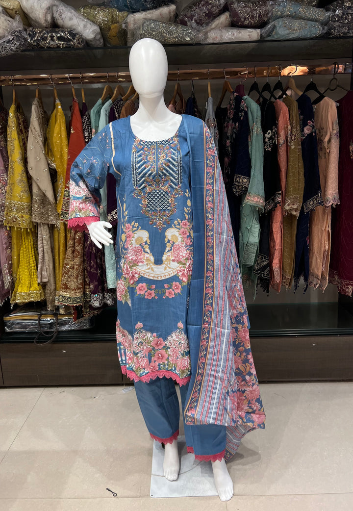 PAKISTANI LAWN COTTON SUITS FOR RAMZAN 3XL - MOD19