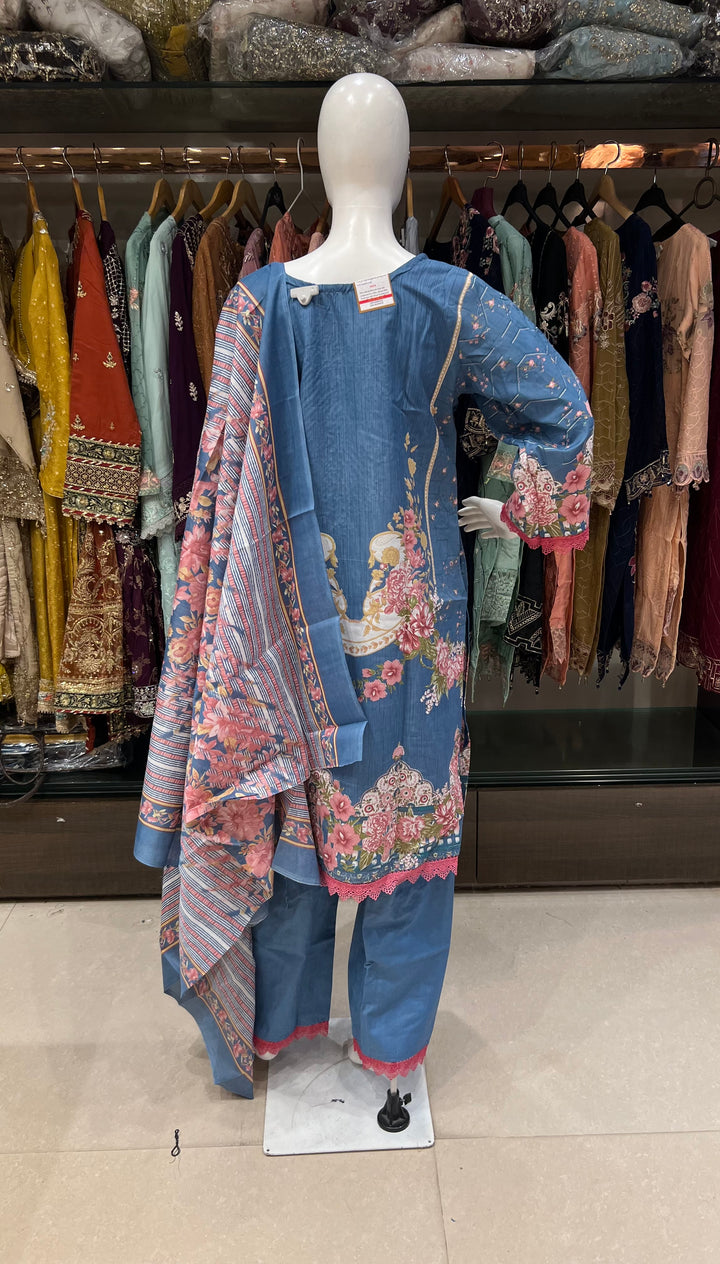PAKISTANI LAWN COTTON SUITS FOR RAMZAN 3XL - MOD19