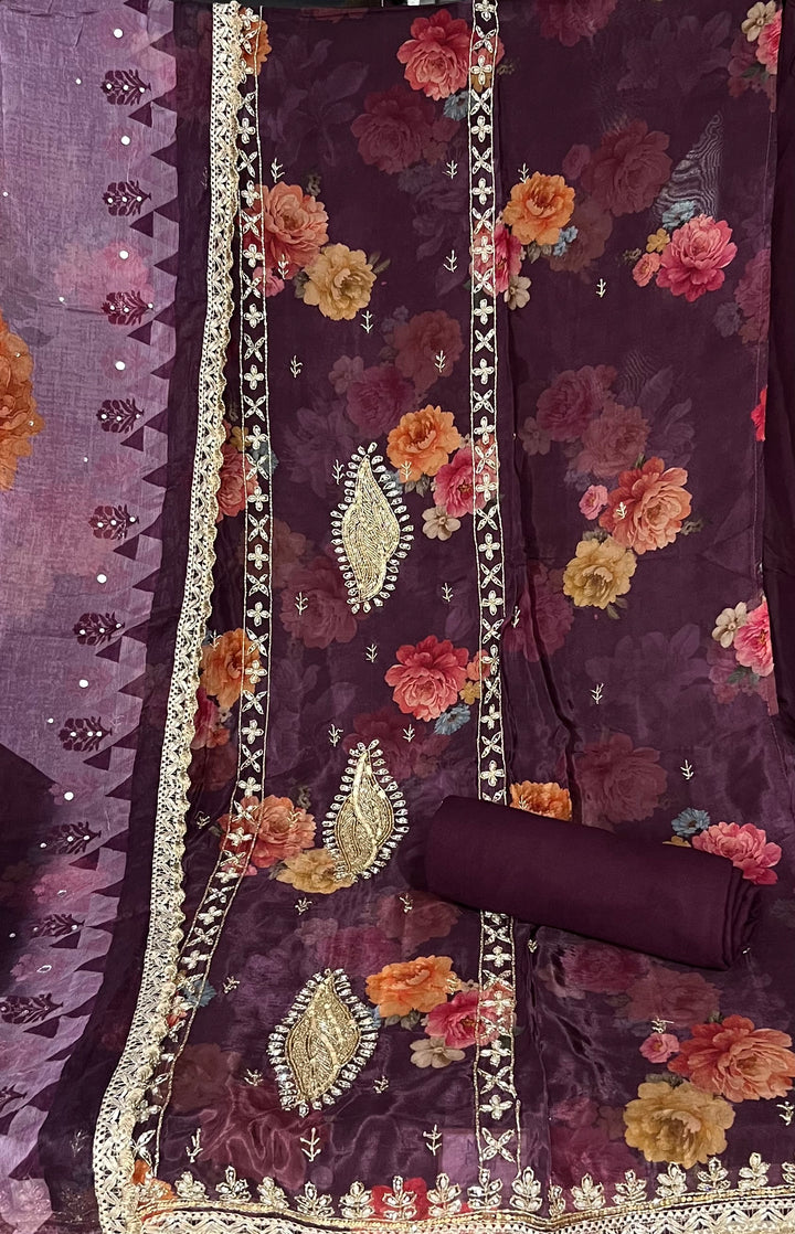 DESIGNER UNSTITCHED DRESS MATERIAL - MMT15