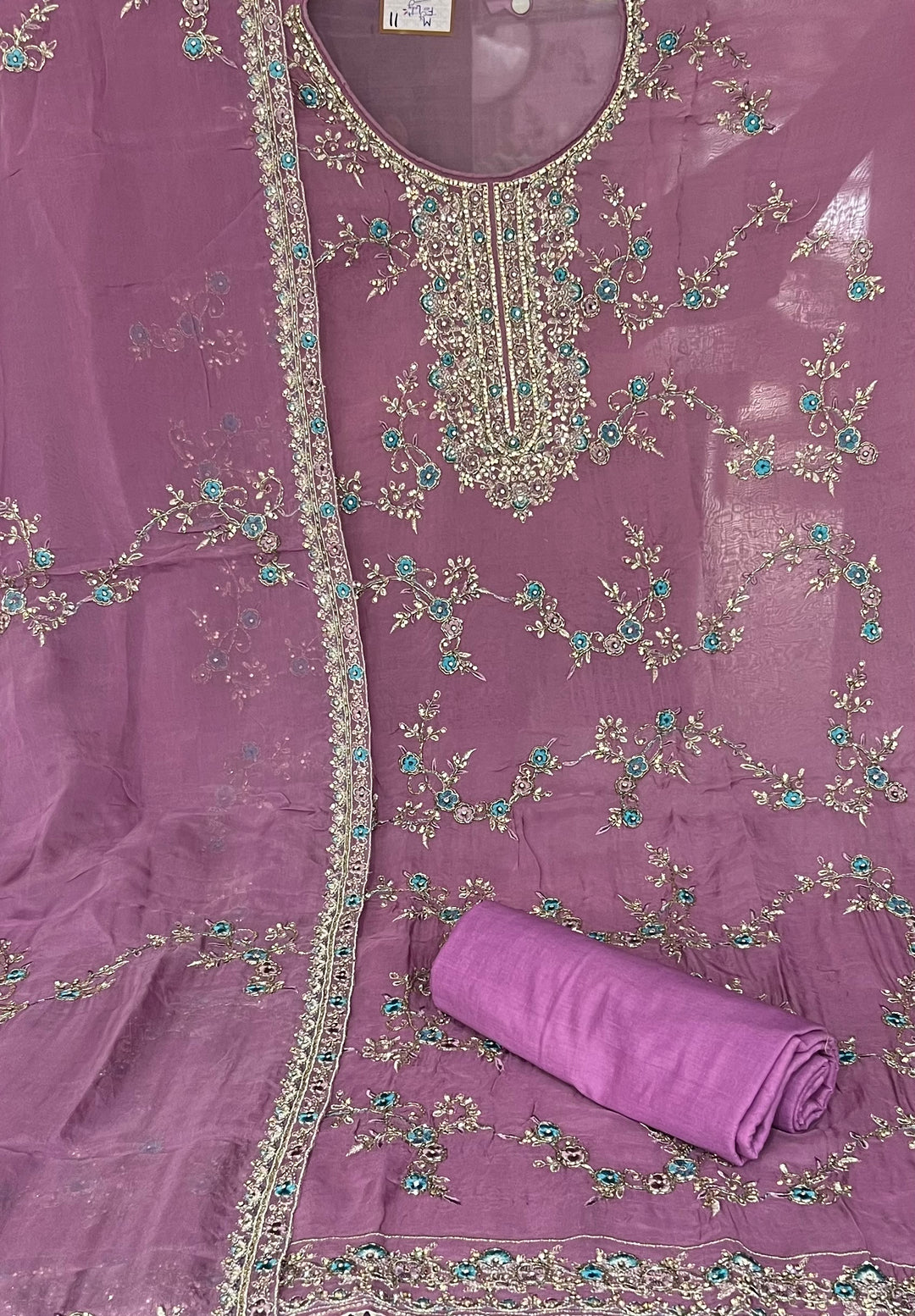 DESIGNER UNSTITCHED DRESS MATERIAL - IKEJ31
