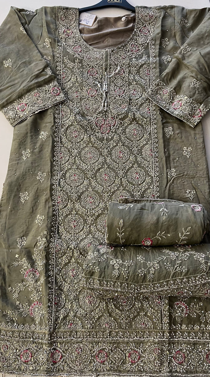 Festive Wedding Hand Work Designs Suit -MZE05