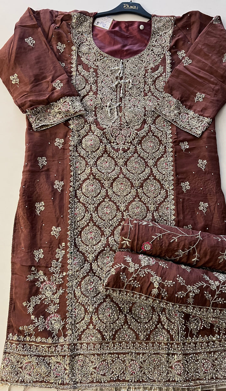 Festive Wedding Hand Work Designs Suit -MZE05